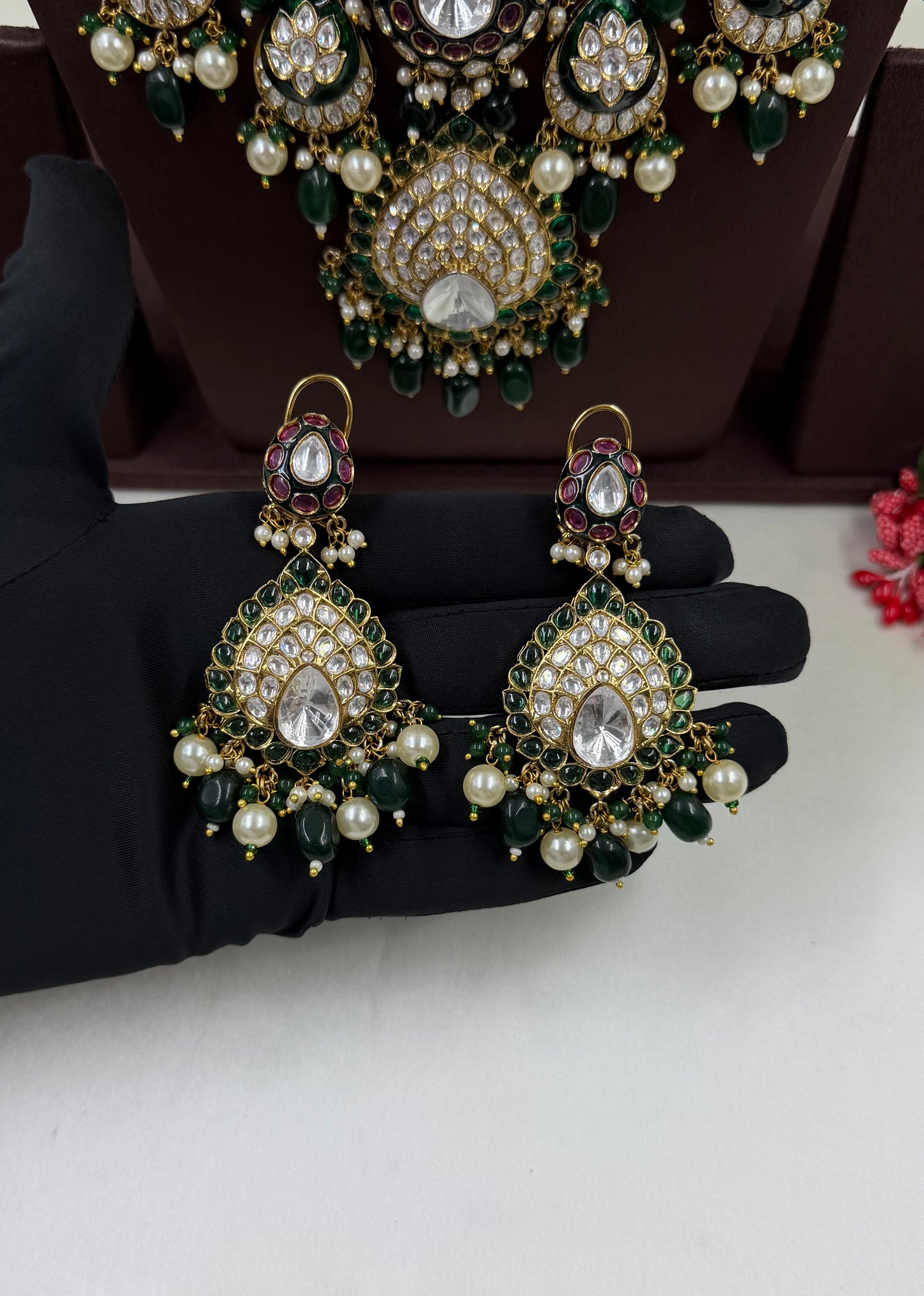 Chandrika Polki Kundan Necklace Set