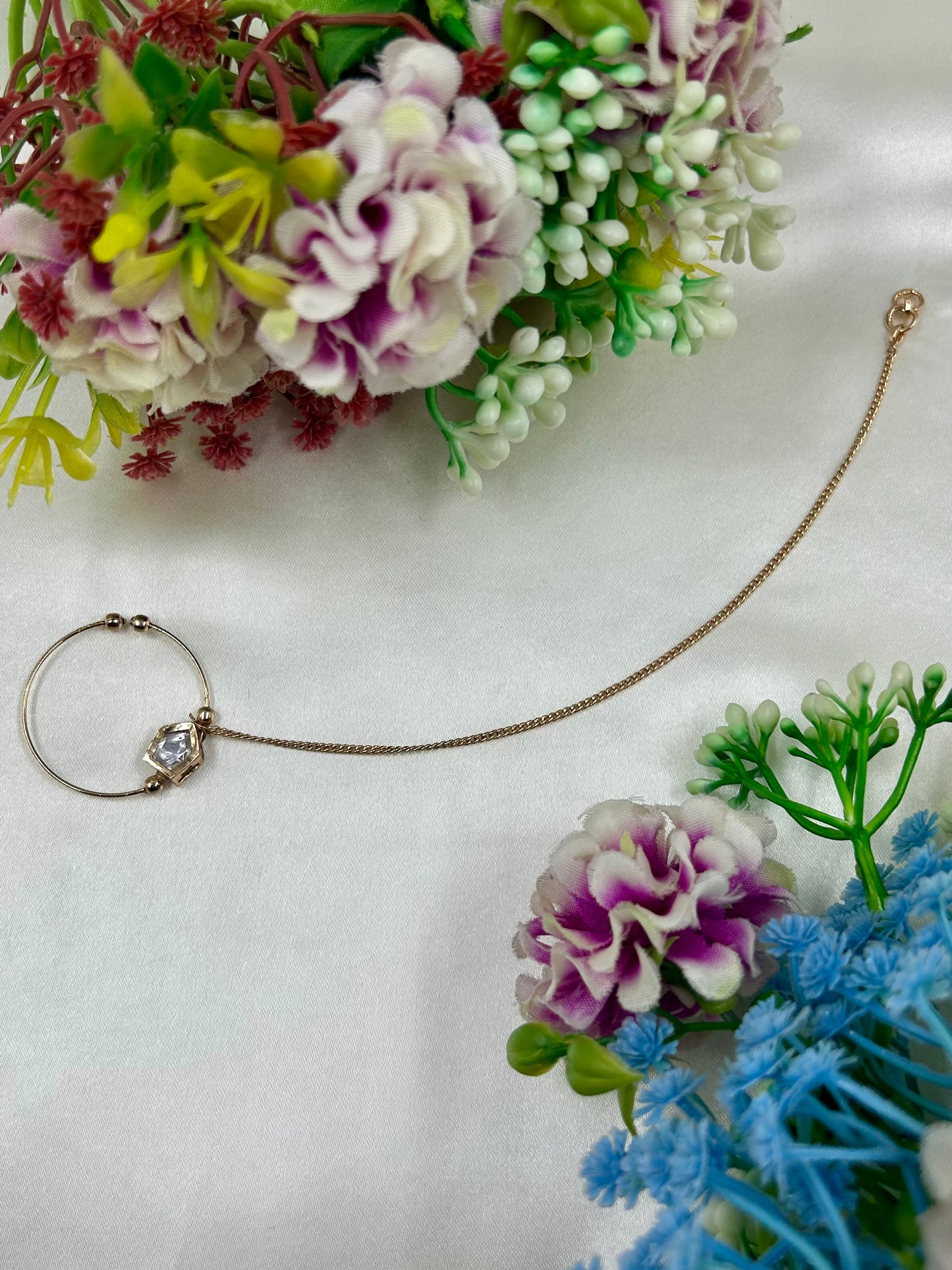 Sneha Moissanite Nose Ring