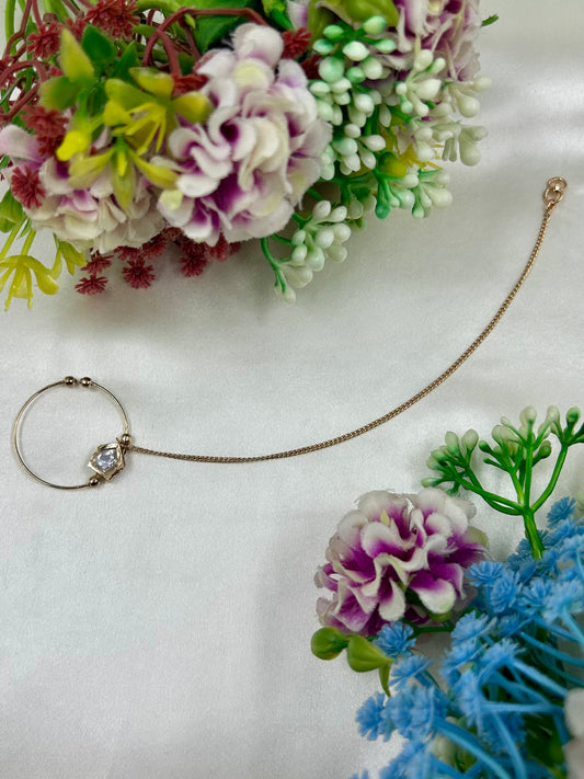 Sneha Moissanite Nose Ring
