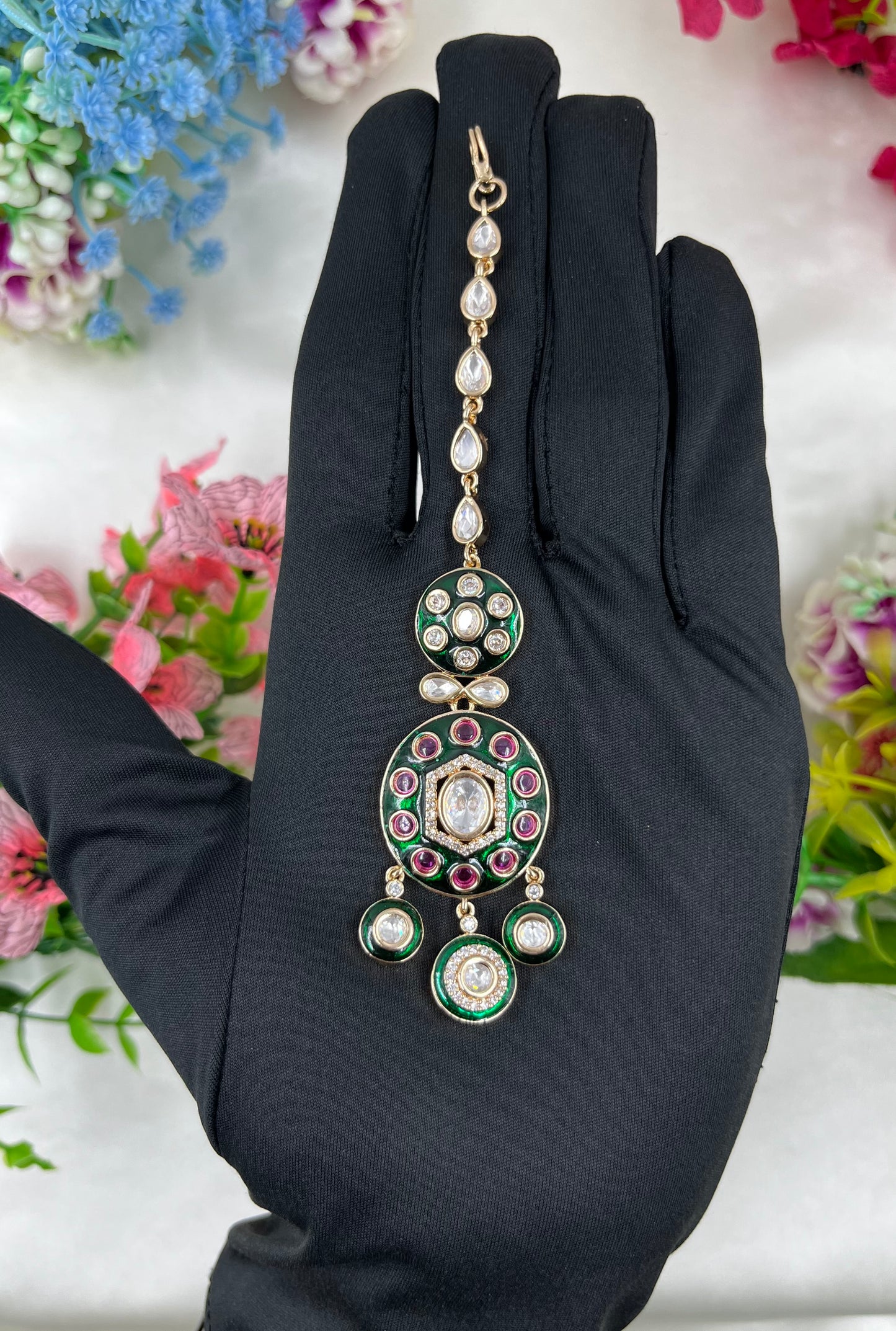 Mandira Moissanite Mang Tika