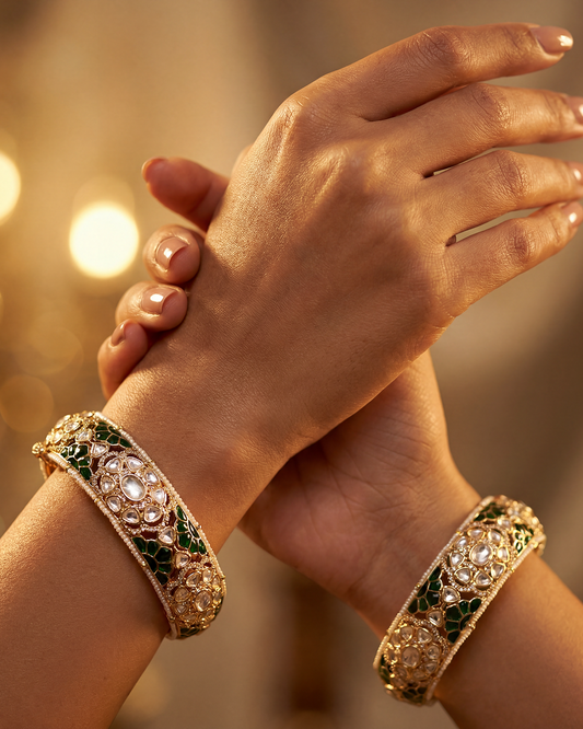 Kriya Moissanite Bangles (Openable)