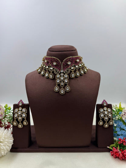 Aanya Victorian Choker Necklace Set