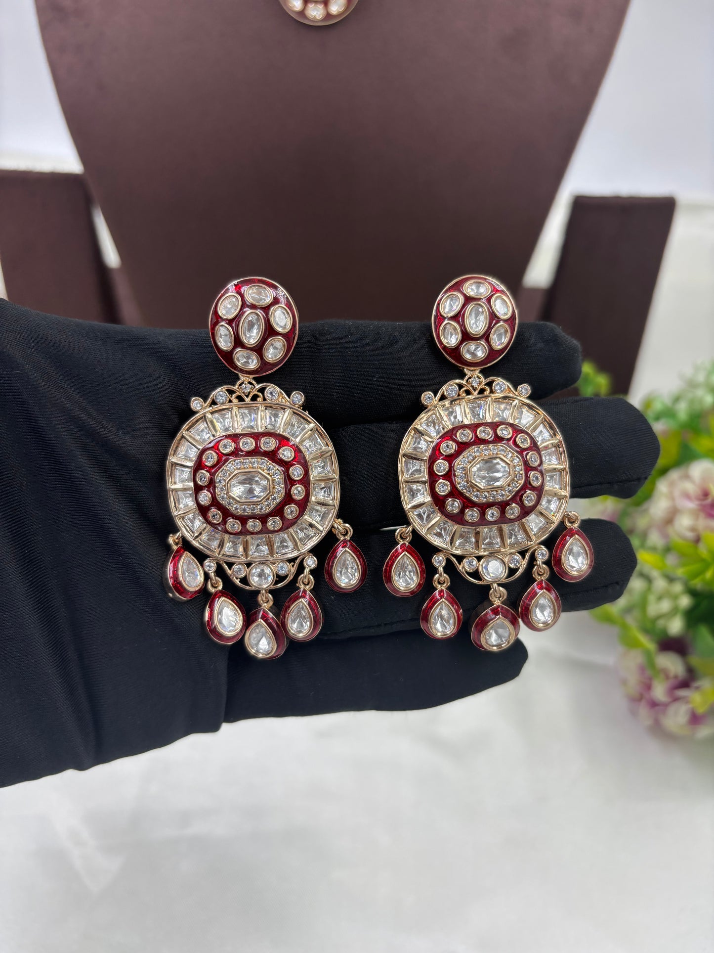 Zayra Zewar Moissanite Kundan Necklace
