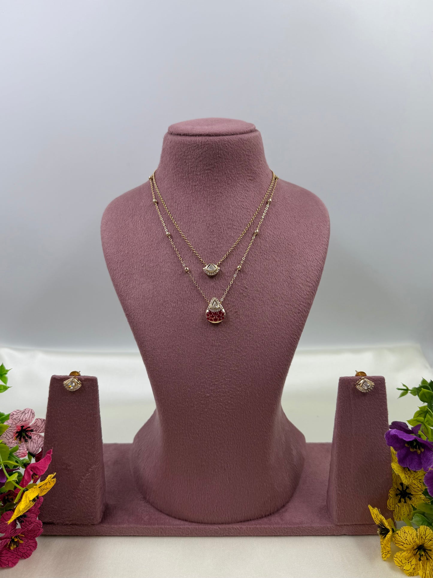 Harshada Moissanite Chain Pendant