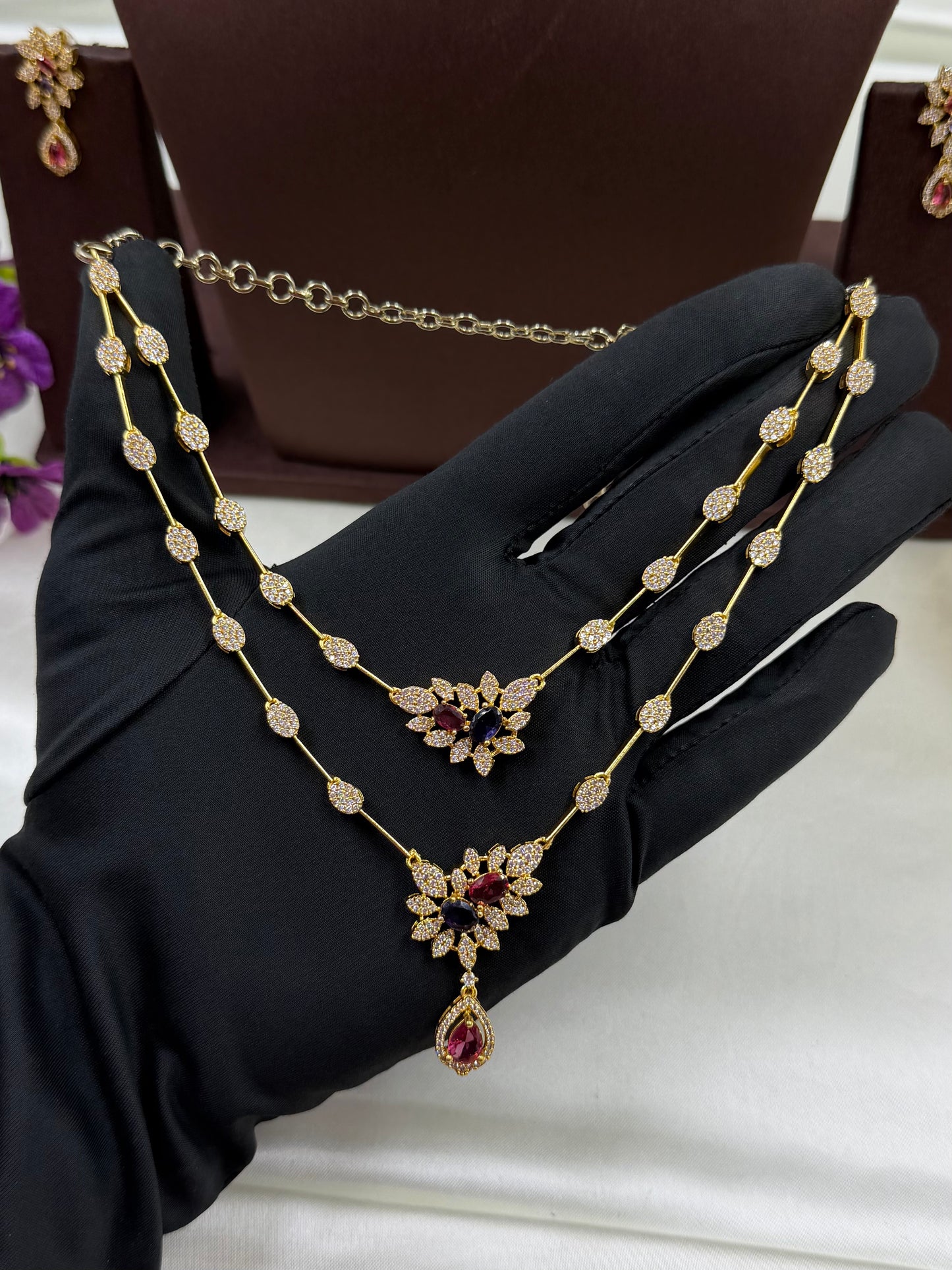 Tanisha Traditional Two Layer Necklace
