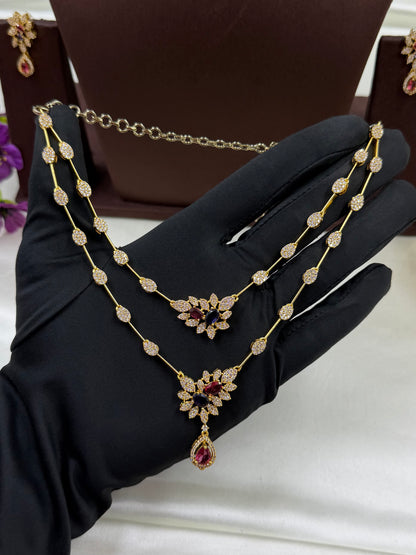 Tanisha Traditional Two Layer Necklace