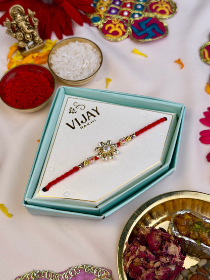 Elegant Floral Rakhi