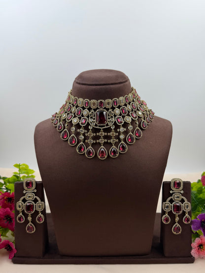 Tanvi Victorian Choker Necklace Set