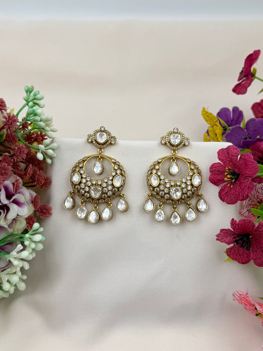 Disha Kundan Chandbali Earring