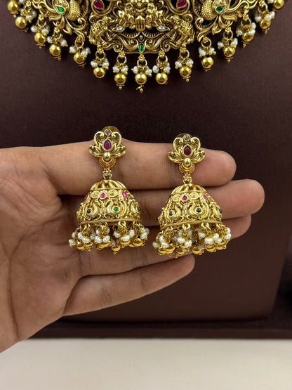 Swarali South Temple Choker Necklace Set
