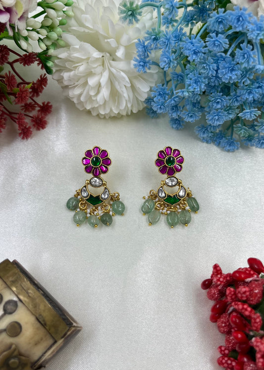 Prithvi Jadau Pachi Kundan Earring