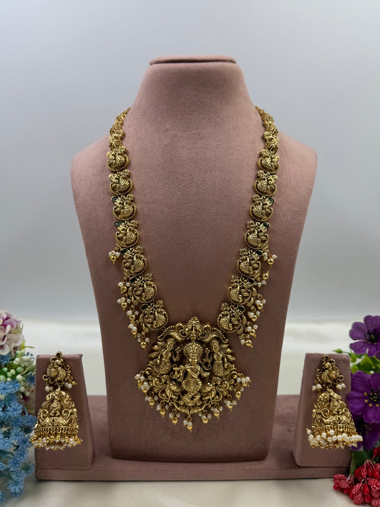 Samara South Indian Long Necklace Set