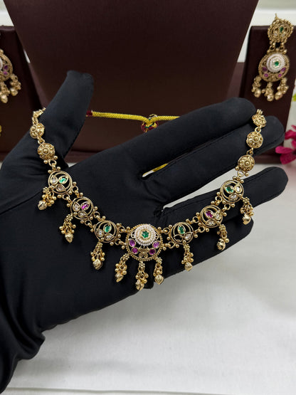 Nalini Heritage Delicate Necklace Set