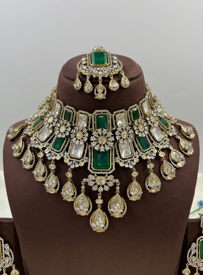 Zara Victorian Moissanite Choker Necklace