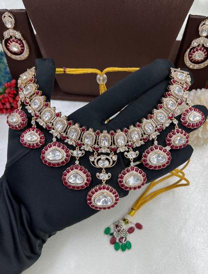 Apeksha Moissanite Kundan Necklace