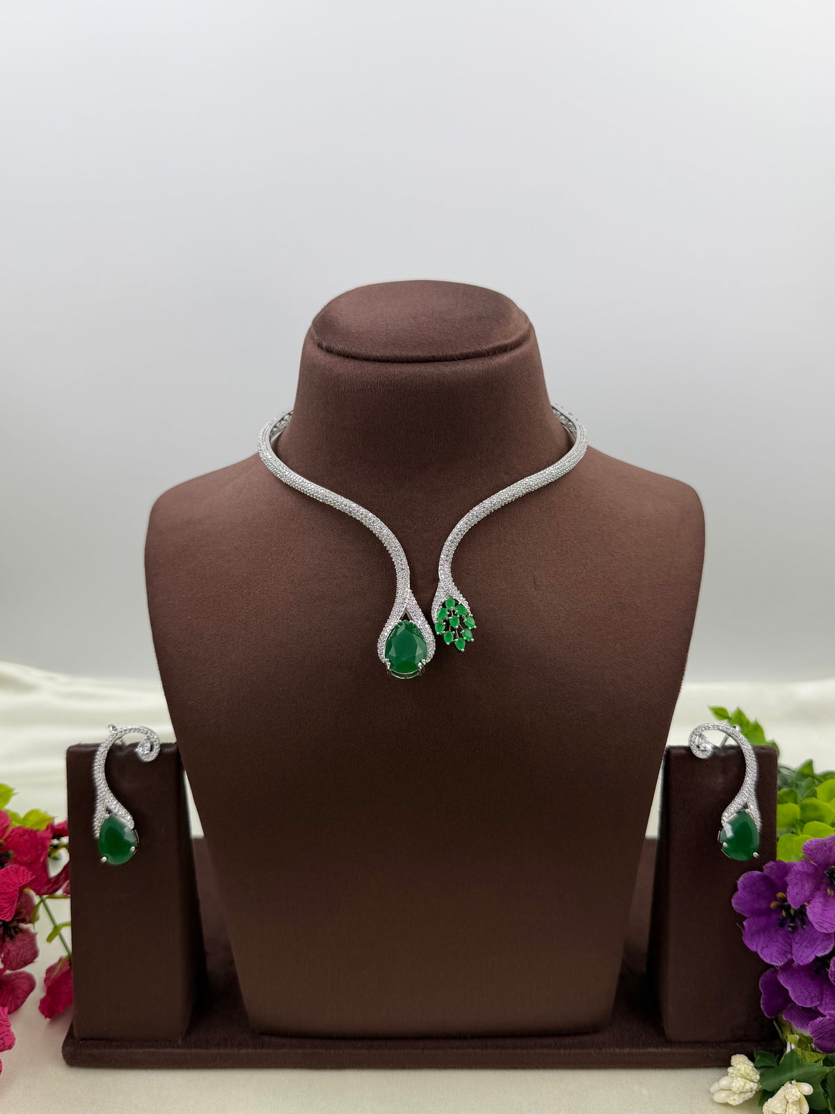 Julie American Diamond Necklace Set