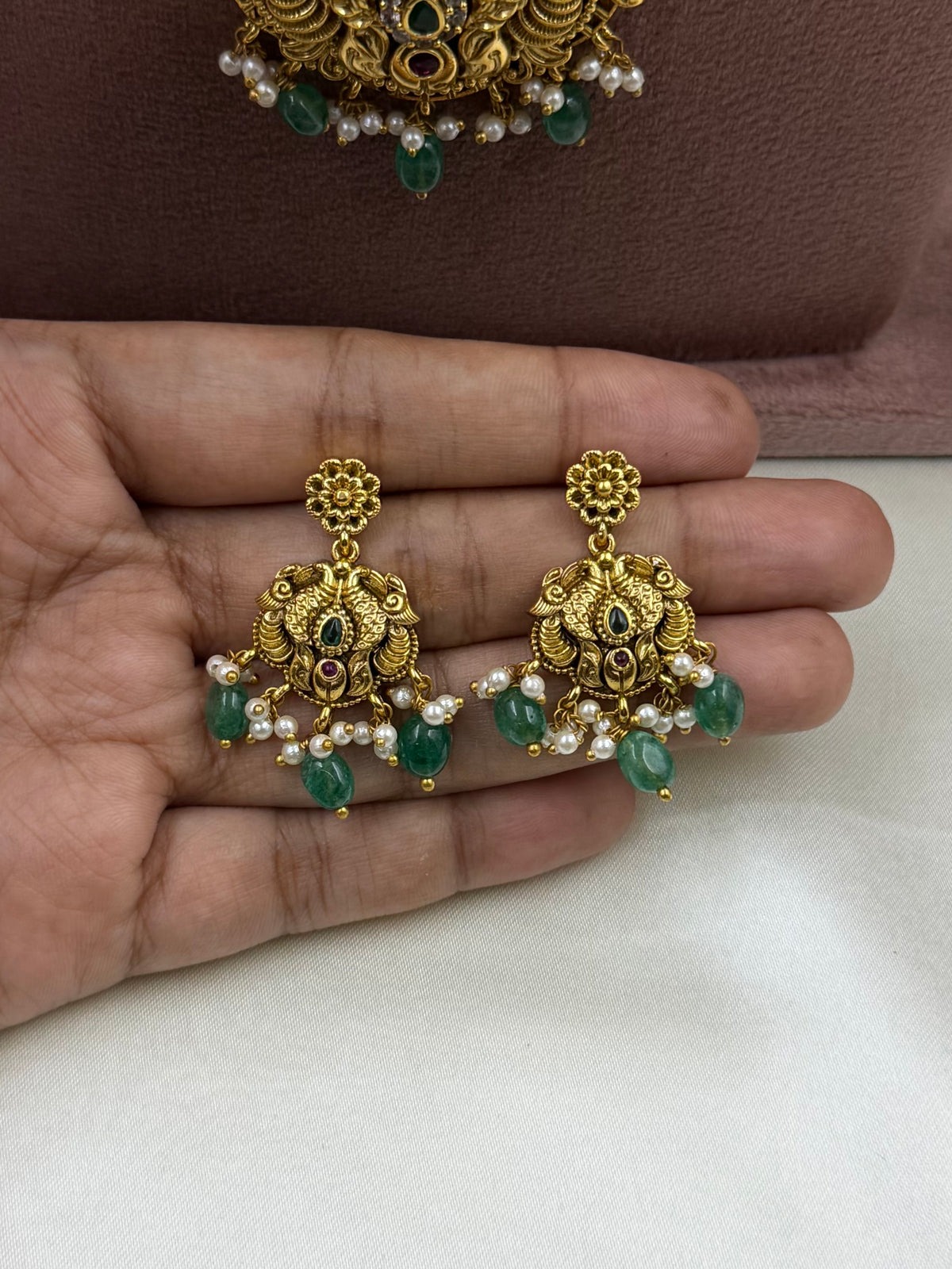 Siddhika South Traditional Combo Necklace Set