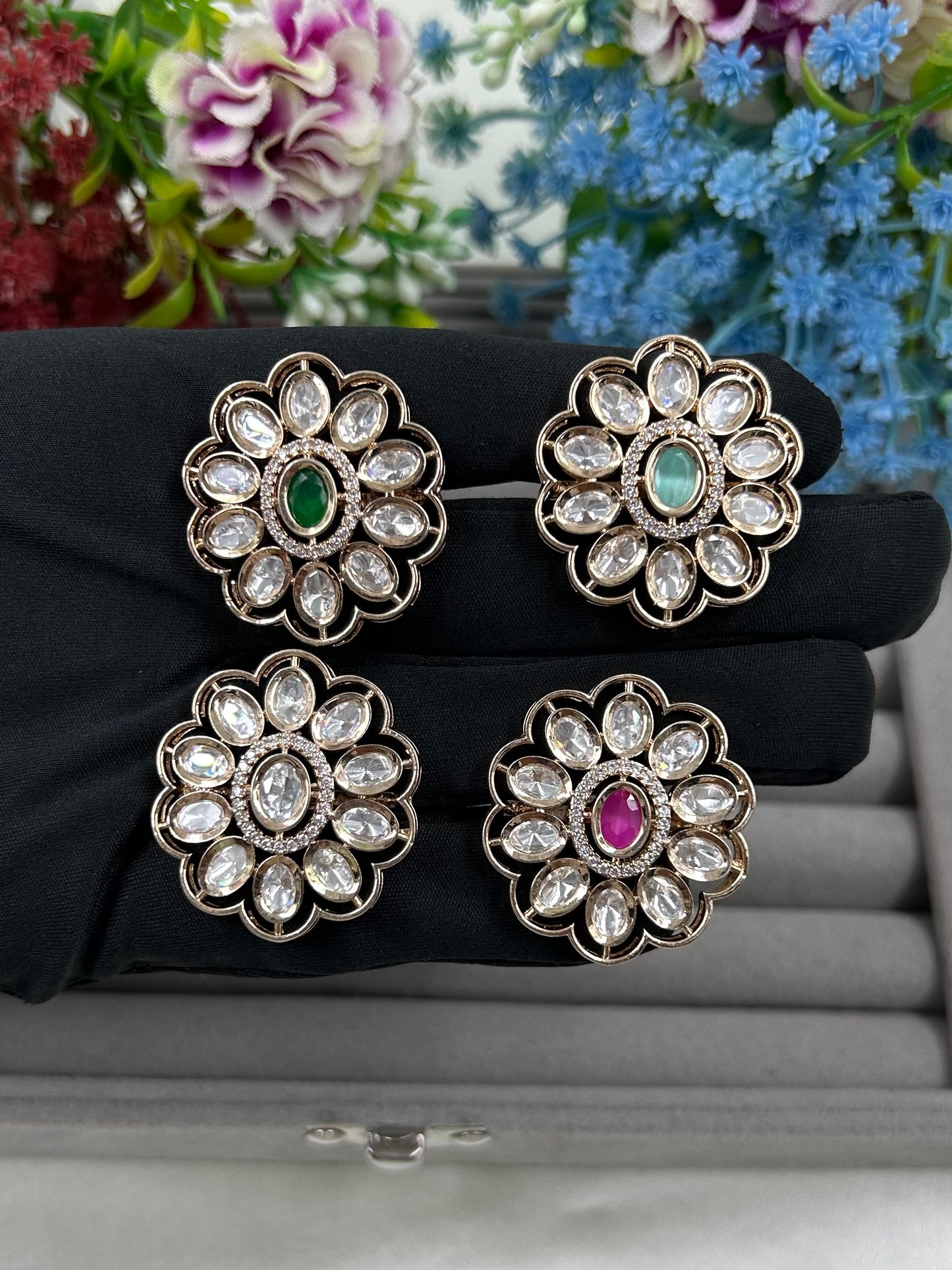Nisha Moissanite Ring (Adjustable)