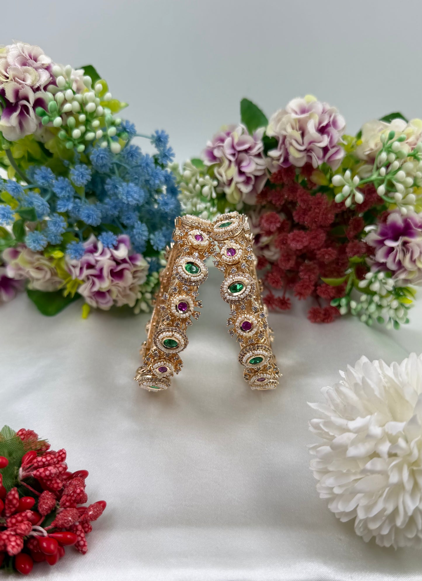 Arohi Moissanite Bangles (Openable)