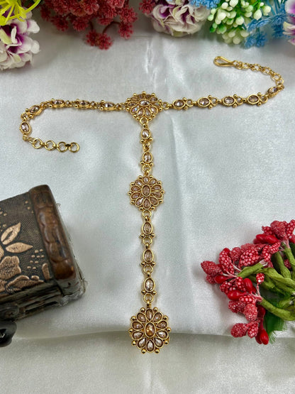 Harshada Traditional Gold Hath Panja (One Pis)