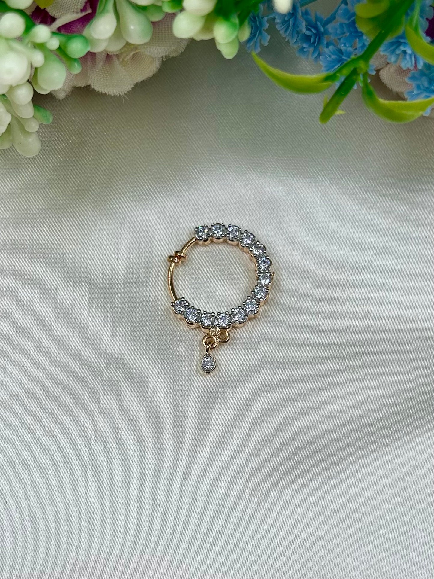 Vidya Moissanite Nose Ring