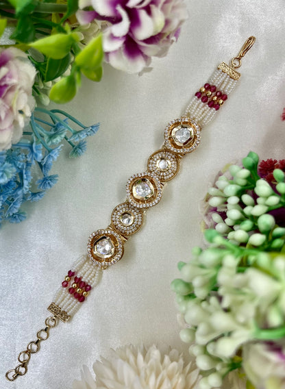 Sitara Moissanite Kundan Bracelet
