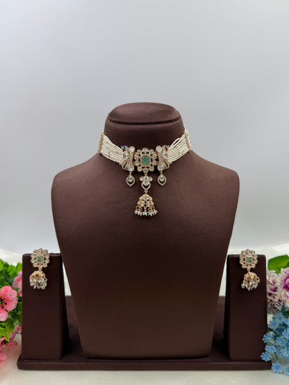 Isha Moissanite Choker Set