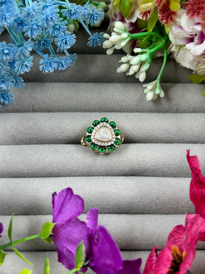 Prerna Moissanite Ring (Adjustable)