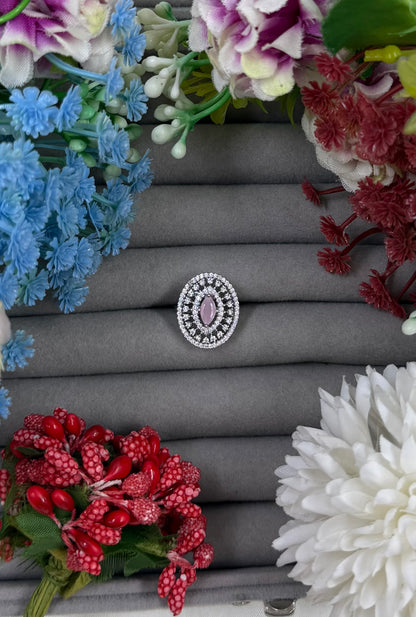 Eloise American Diamond Ring (Adjustable)