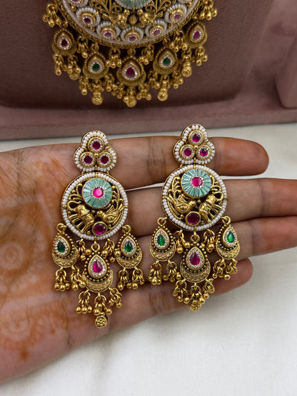 Madhuri Heritage Long Necklace Set