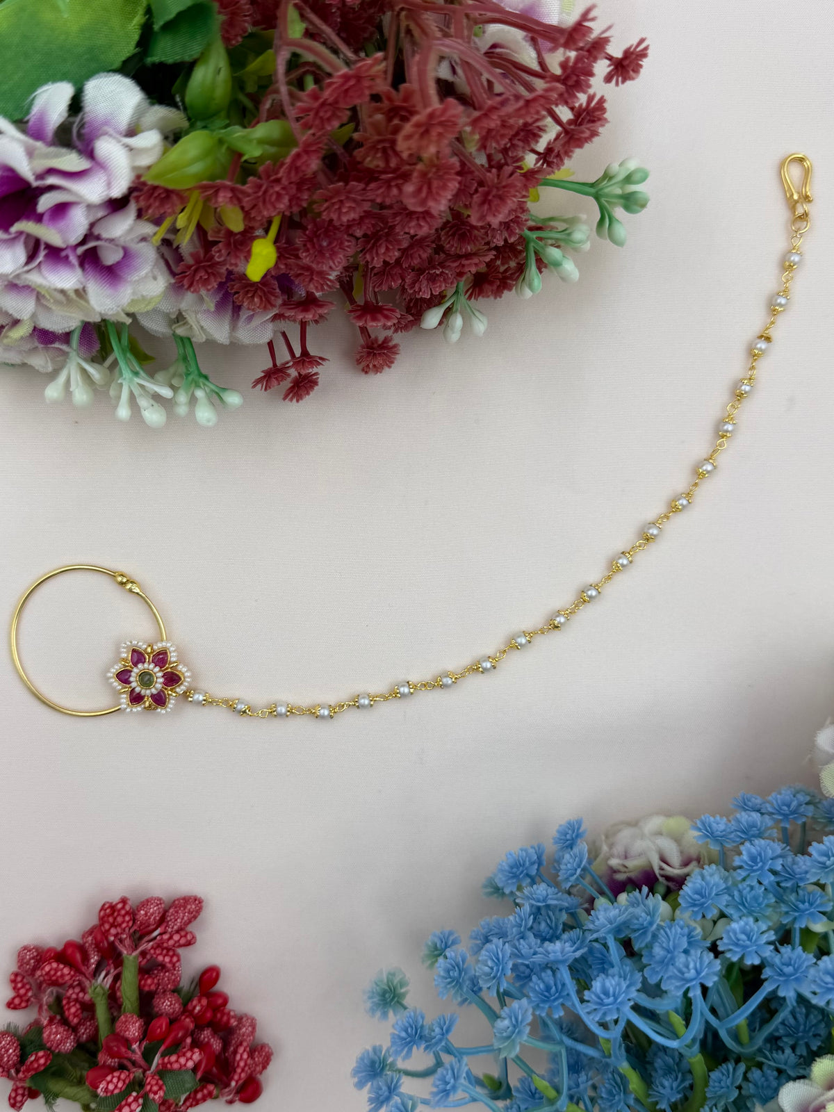 Kanishka Traditional Indian Nose Ring