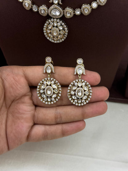 Nitya Premium Victorian Double Layer Necklace Set
