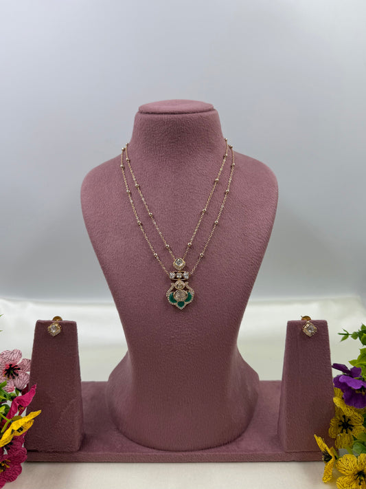 Manisha Moissanite Chain Pendant