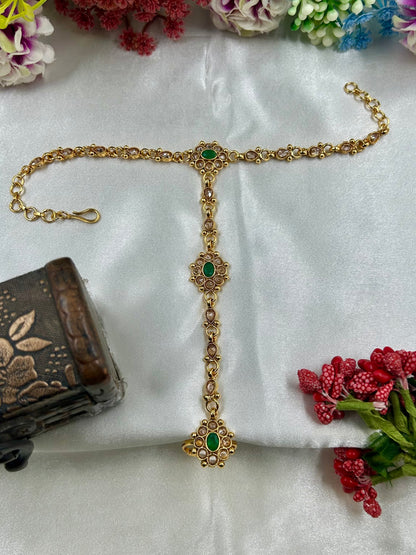 Gunjita Traditional Gold Hath Panja (One Pis)