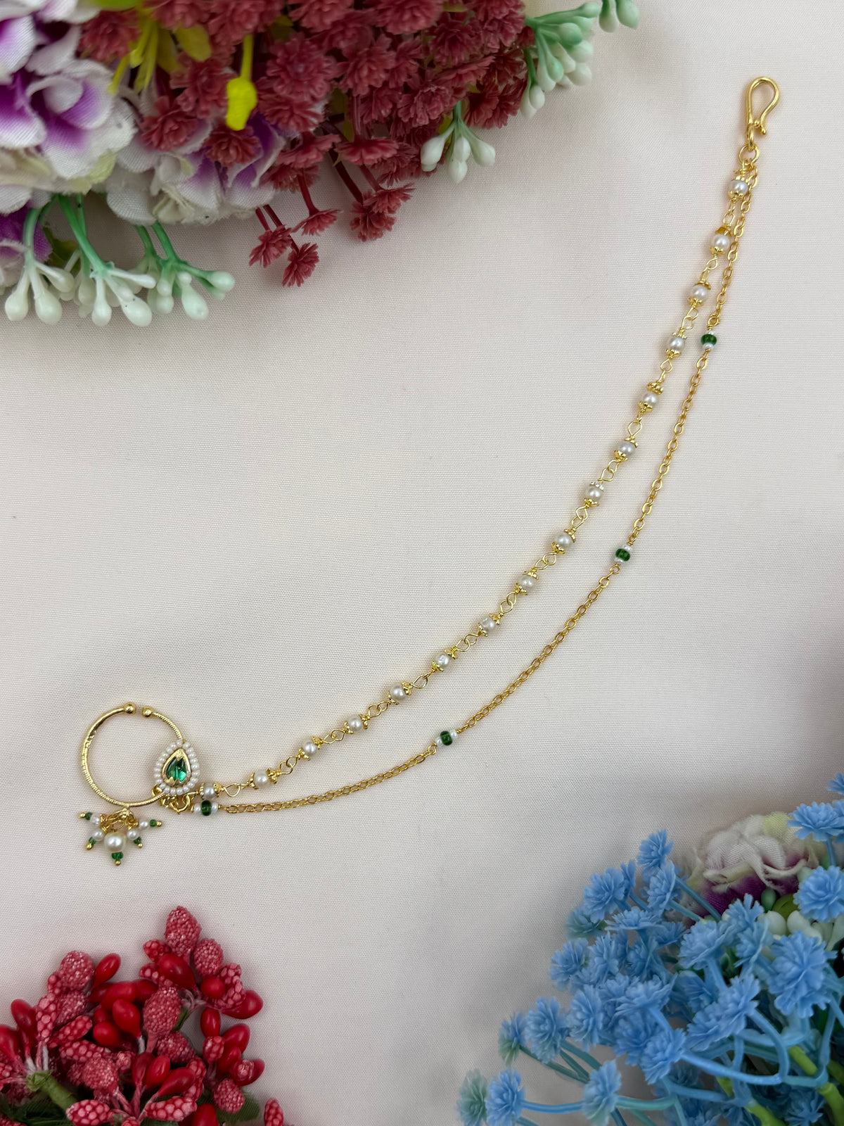 Krishna Traditional Indian Nose Ring