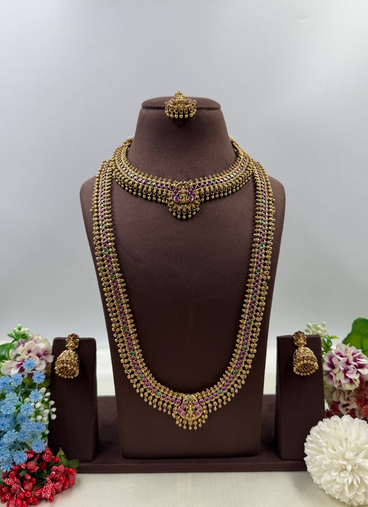 Lavanya South Temple Combo Necklace Set