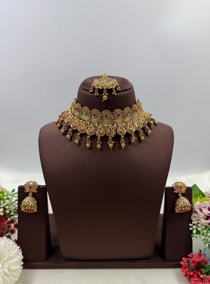 Parvati South Indian Choker Necklace Set