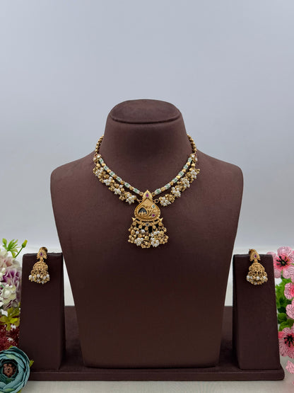 Pooja Premium Chorski Necklace Set