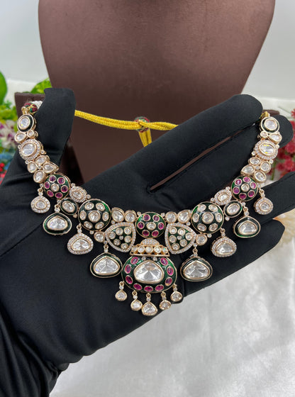 Mohani Premium Moissanite Drops Necklace