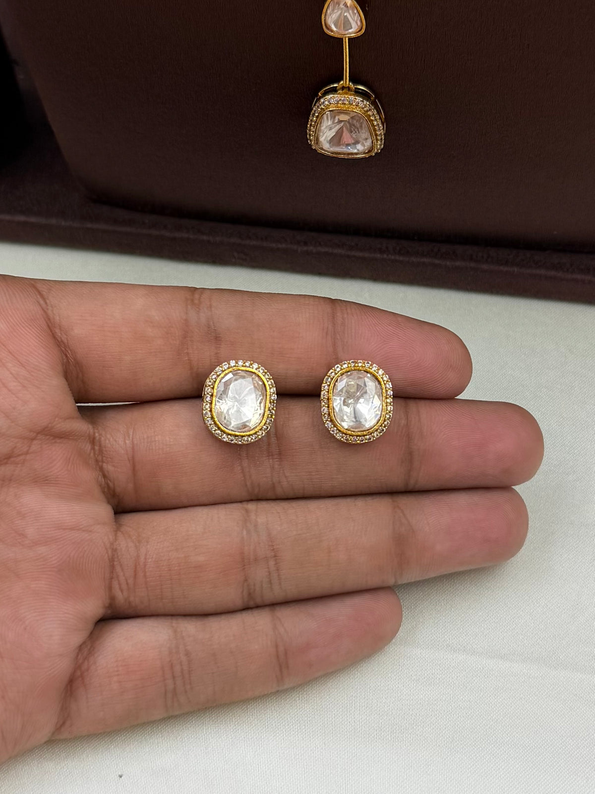 Pooja Jaipuri Kundan Necklace Set