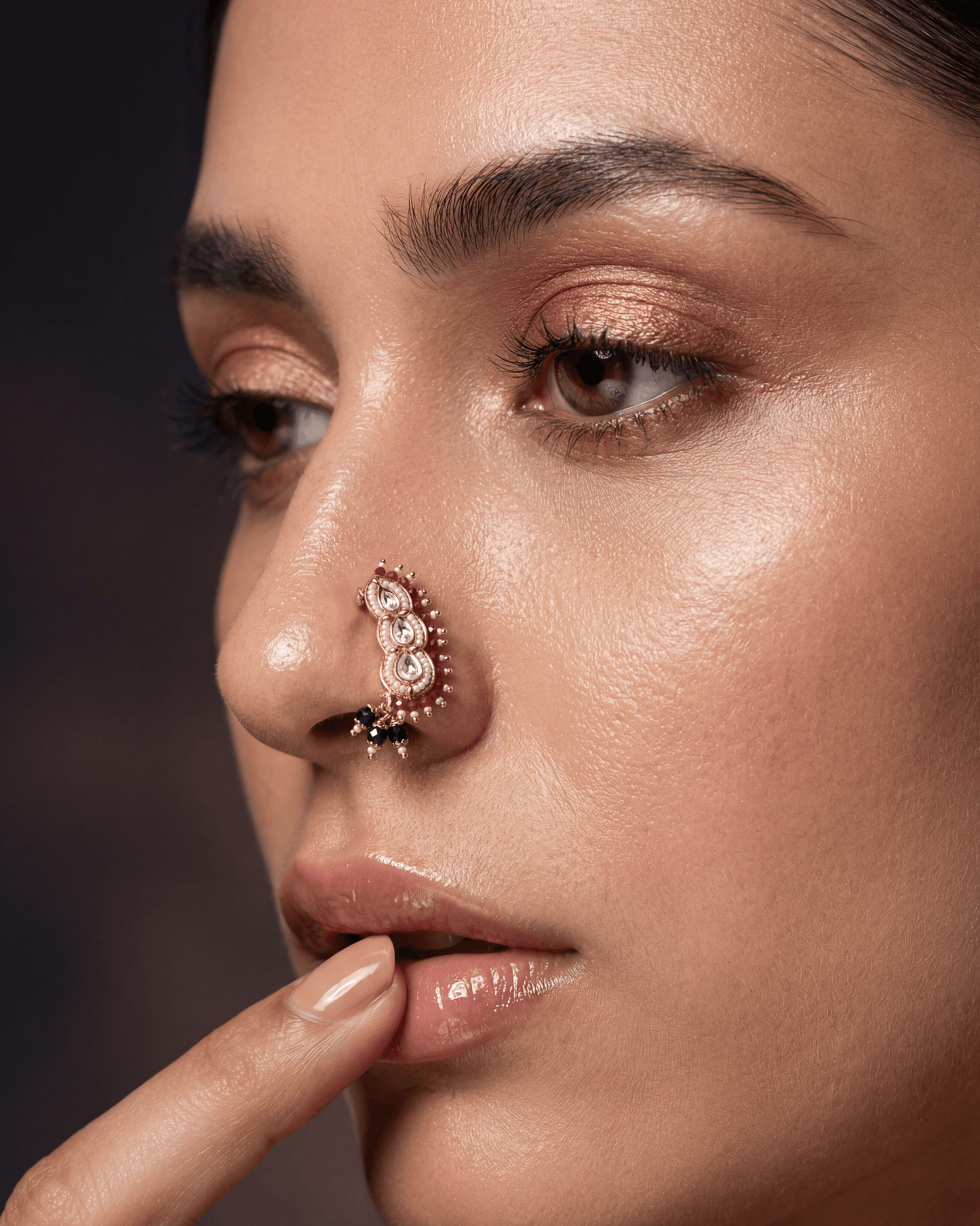 Eesha Moissanite Nose Ring