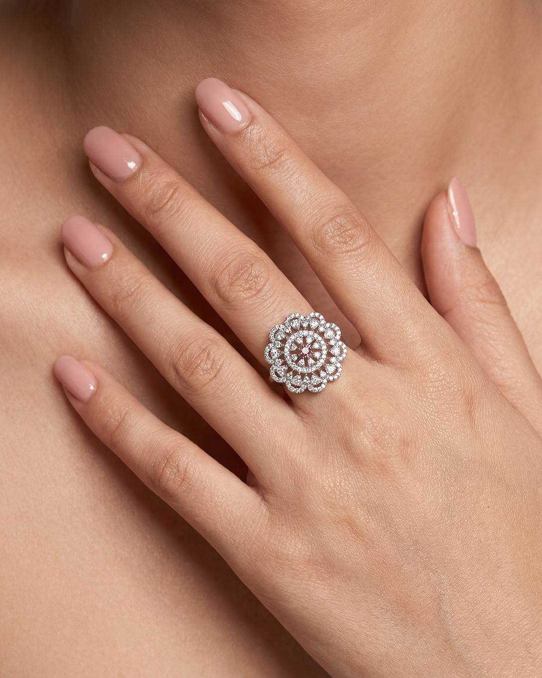 Sadie American Diamond Ring (Adjustable)