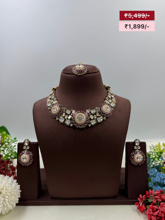 Sapphire Royal Multi Moissanite Necklace