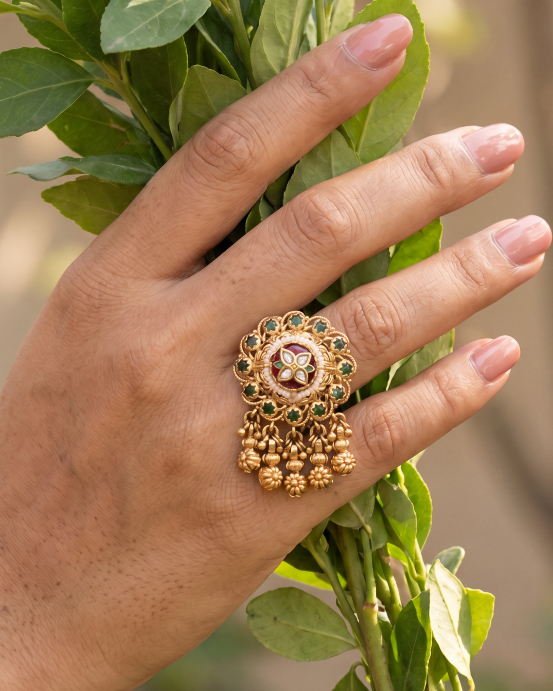Madhumati Heritage Ring (Adjustable)