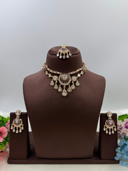 Sayli Moissanite Necklace Set