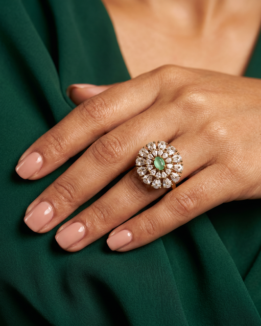 Diya Premium Victorian American Diamond Fingering