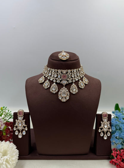 Meera Moissanite Choker Necklace