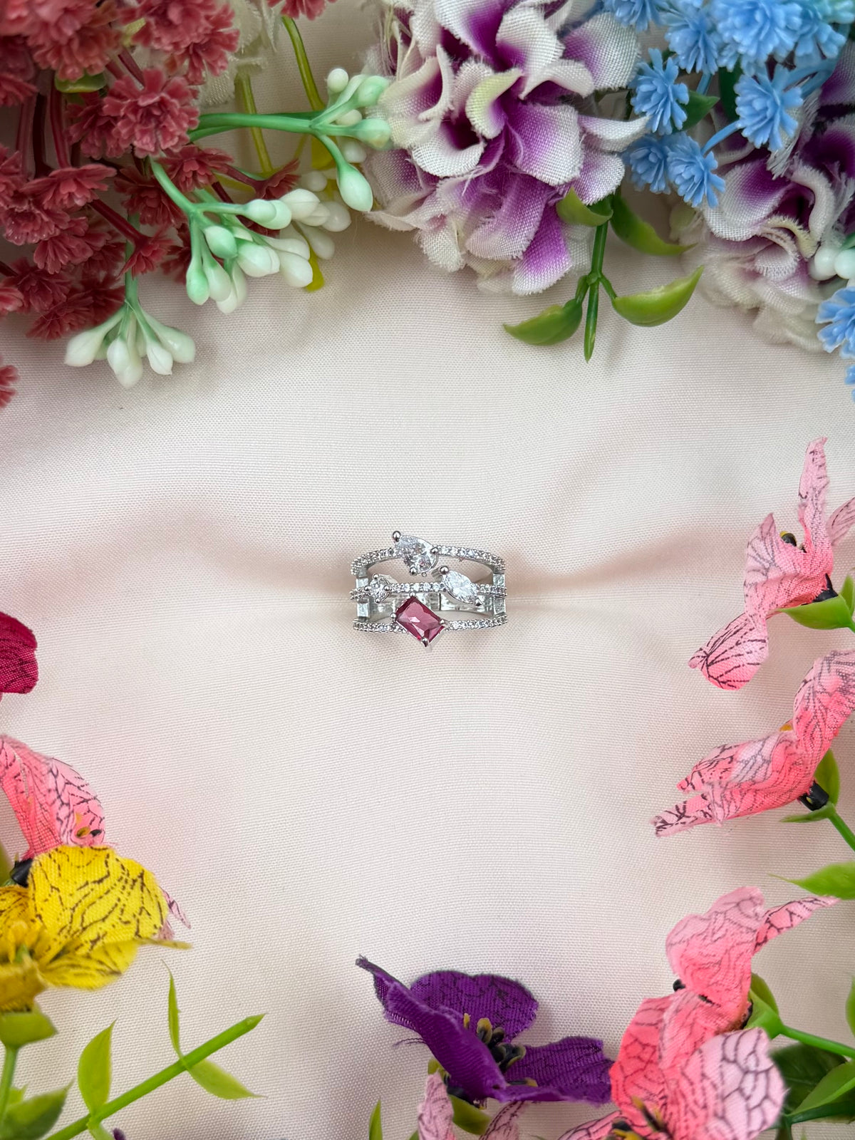 Julie American Diamond Ring (Adjustable)