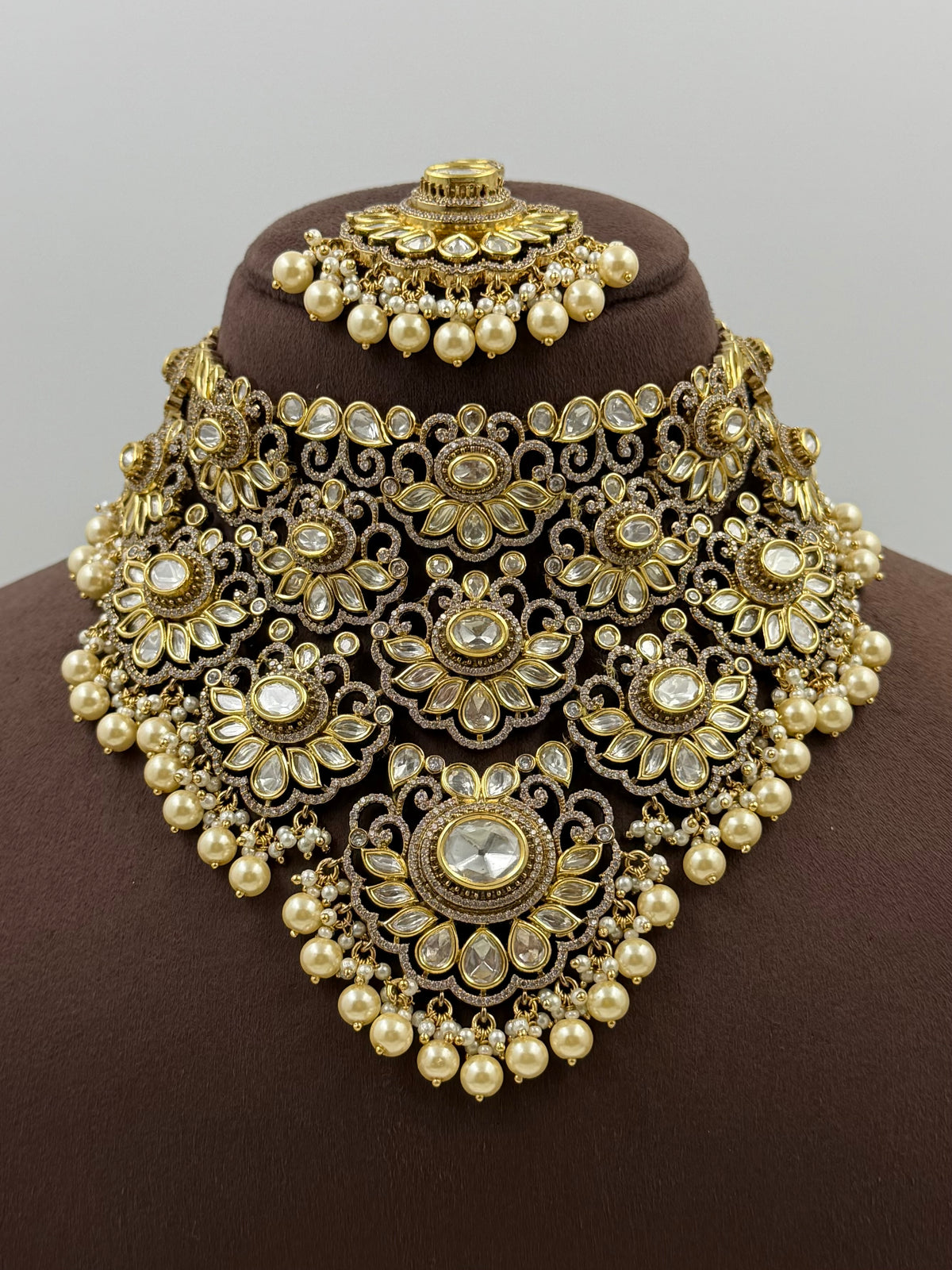 Chandrika Rajasthani Royal Pearl Choker Set
