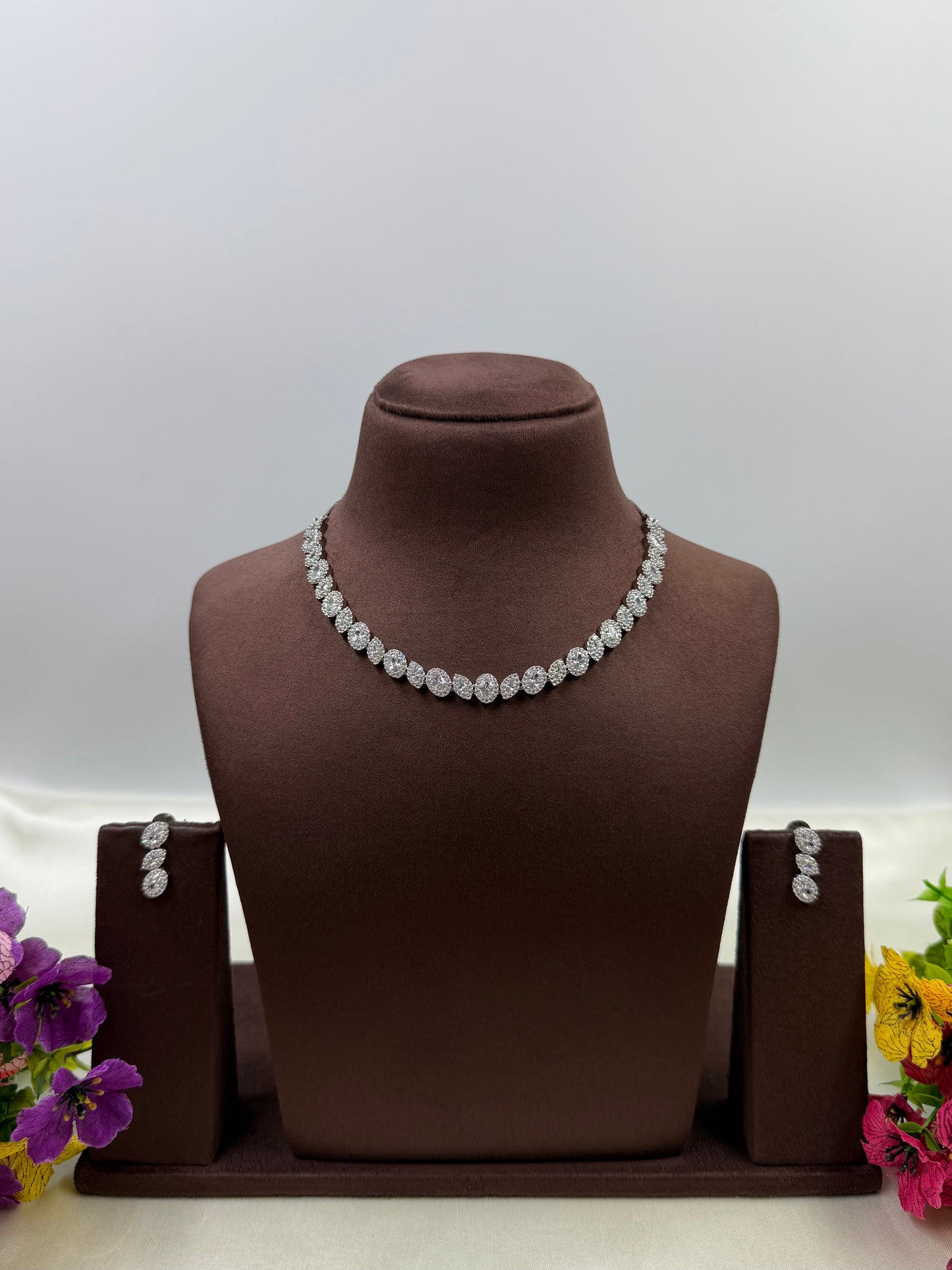 Alyssa American Diamond Delicate Necklace